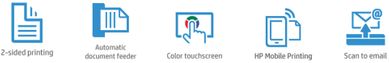OfficeJet Pro 6970 spec icons